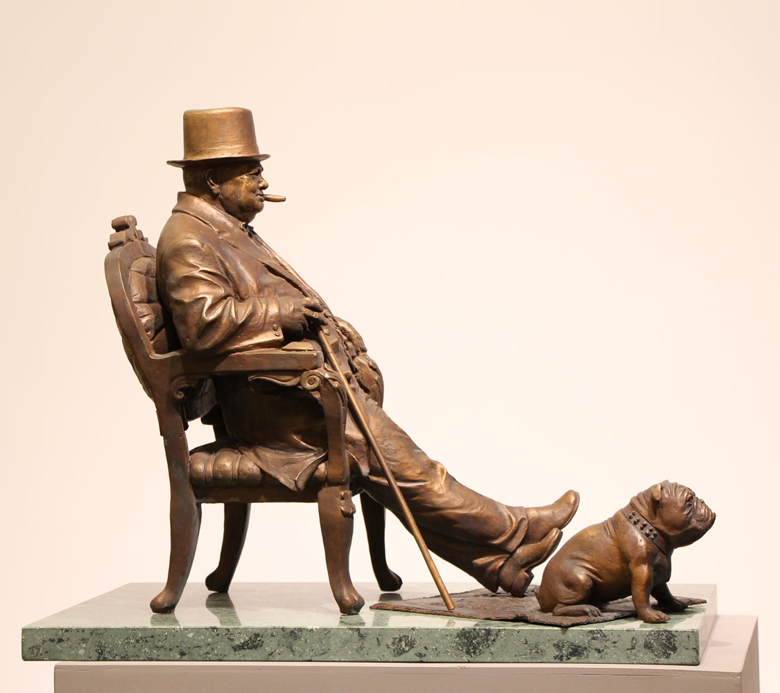 Скульптурная композиция "Winston Churchill"